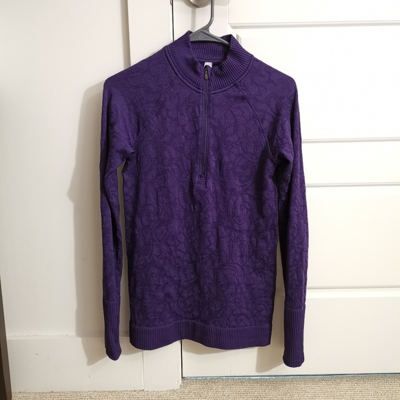 lululemon athletica Tops - *Flash sale Lululemon Rest Less 1/2 zip 6 purple